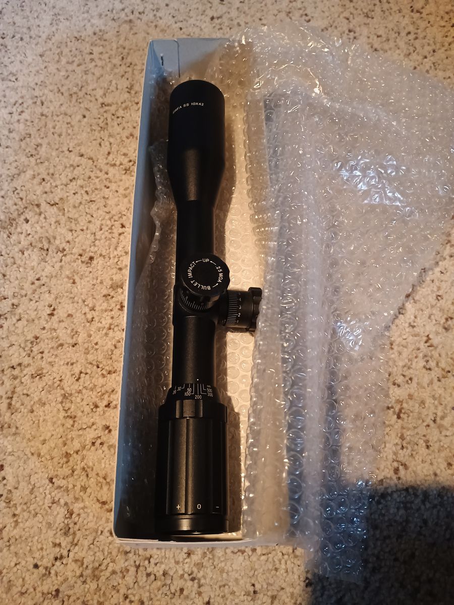 SWFA 10X MOA Quad Scope