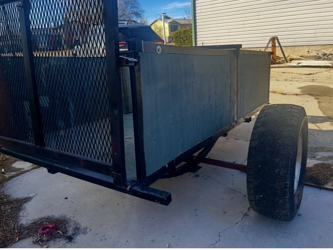 Single axle 4x8 trailer