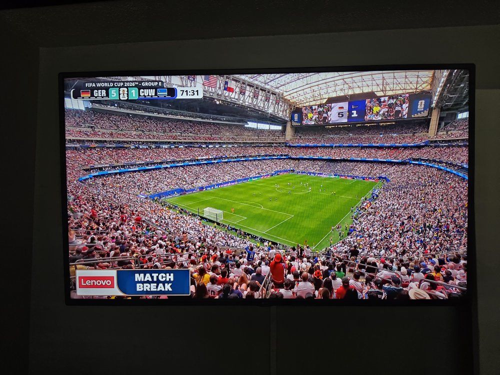 65' LG UA77 4K UHD Smart TV (wall mounted)