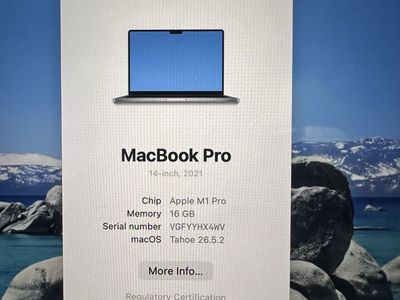 Apple MacBook Pro 14-inch (2021) M1 Pro, 16GB Memory Laptop - Space Gray