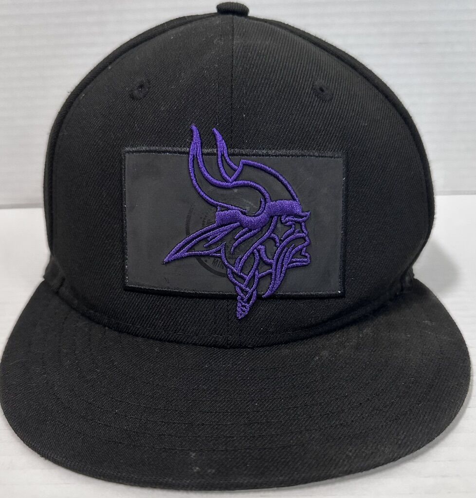 Minnesota Vikings Flat Brimmed Fitted Hat - 7 1/4