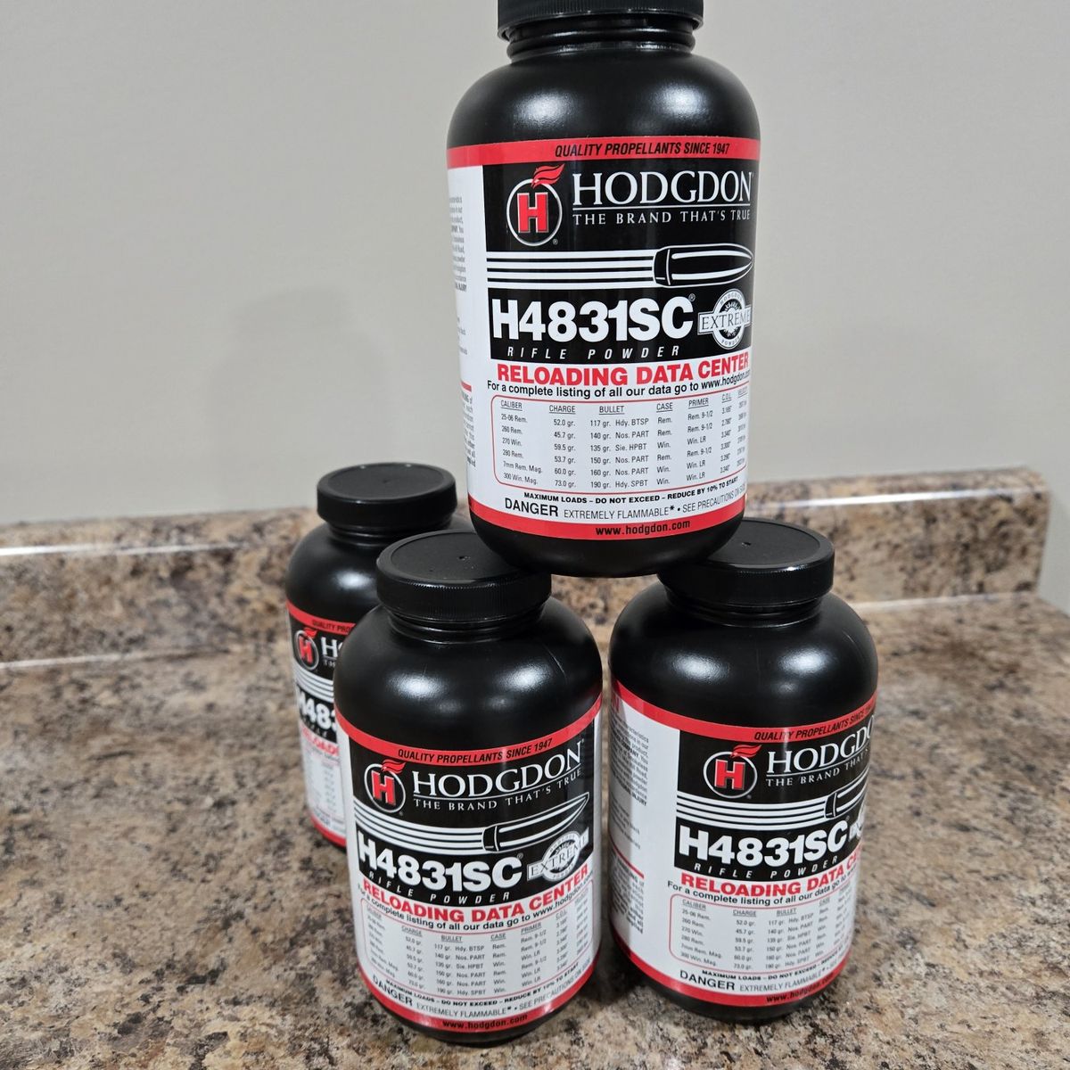 4 bottles of H4832sc powder