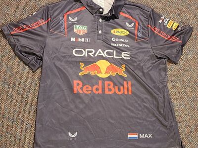 Men's 2XL F1 Team Red Bull Max Verstappen Polo Shirt