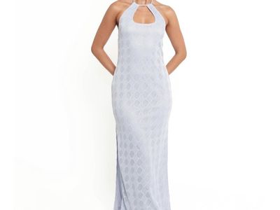 Petal & Pup Sonia Maxi Dress - Blue M