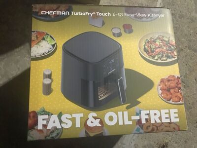 Chefman TURBOFRY 6 quart air fryer compact air fryer new in box