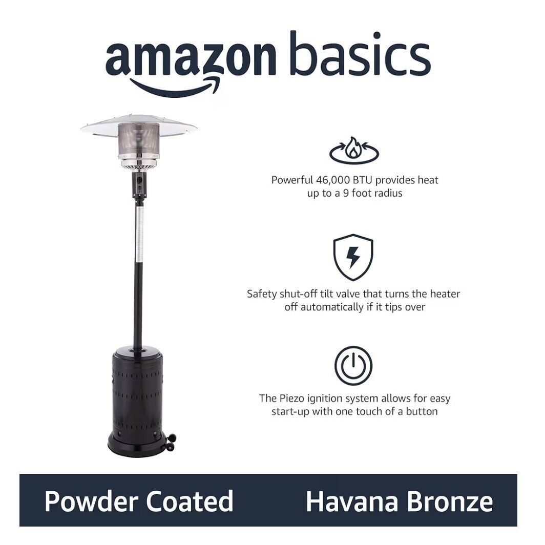 Amazon basics patio heater