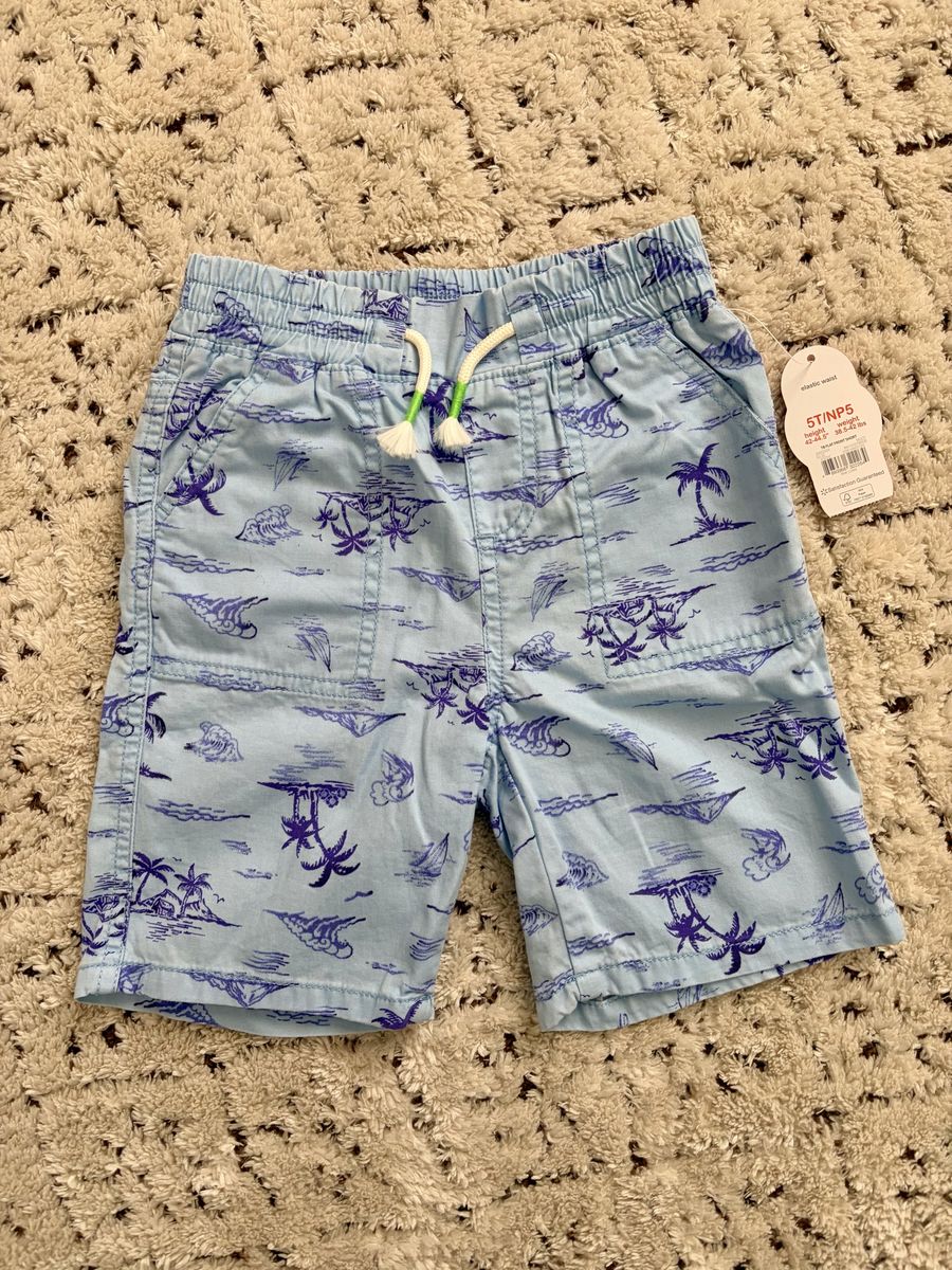 Boys Tropical Cargo Shorts (5T)