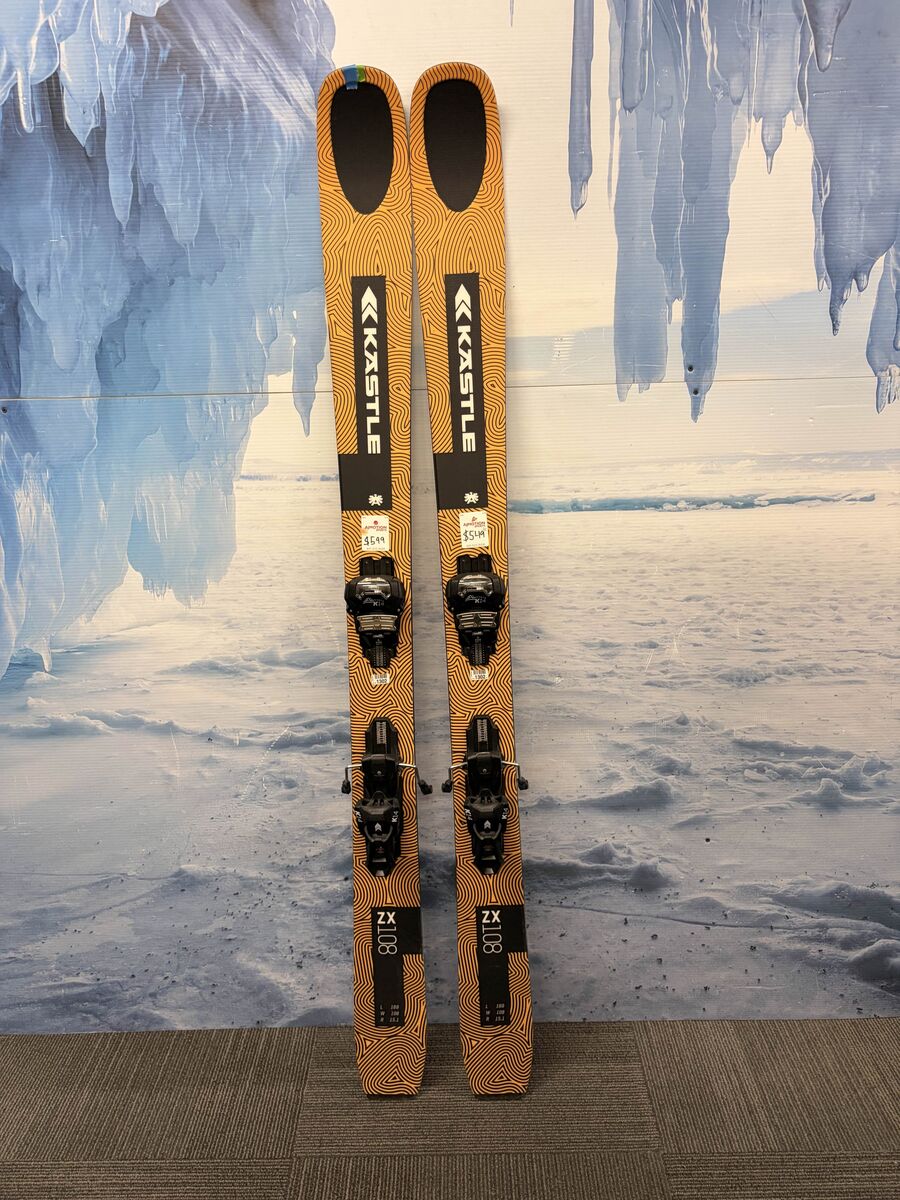 Used Kastle ZX108 169cm W/ Kastle Attack K14 Adjustable bindings
