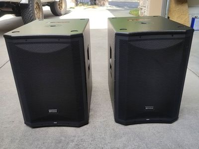 (2) PreSonus AIR15s Active Sound-Reinforcement Subwoofers + Covers