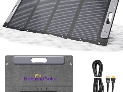 NEW - 100W Foldable Portable Solar Panel – Lightweight, Waterproof & Fast Charging