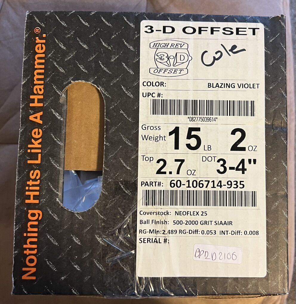 Hammer 3D Offset Bowling Ball