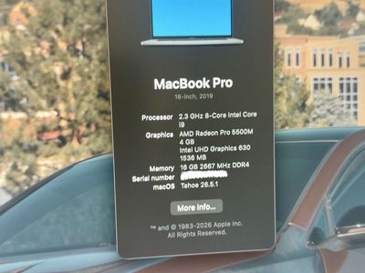 2019 MacBook Pro 16” — i9 / 1TB / Radeon Pro 5500M — Excellent Condition