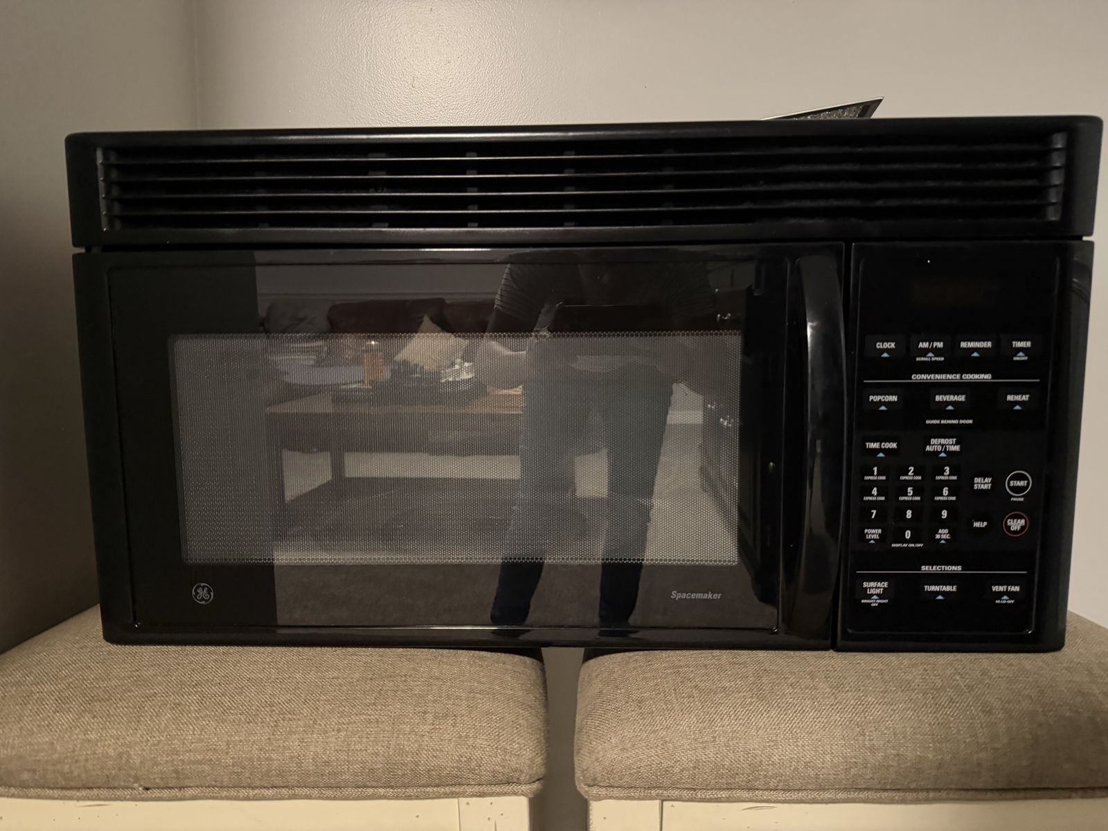 GE Spacemaker Over-the-Range Microwave Oven - Black - Used, Excellent Condition