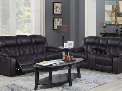 BRAND NEW! Reclining Charcoal Sofa And Loveseat