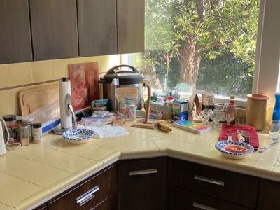 Vintage 1950's General Electric Metal cabinets with double oven.