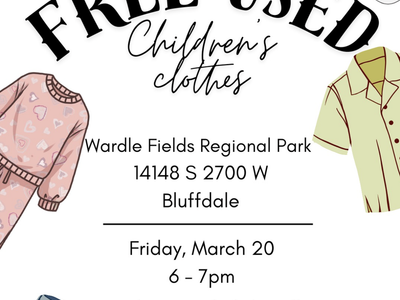 Free Used Clothing Event - Today (March 20) in Bluffdale