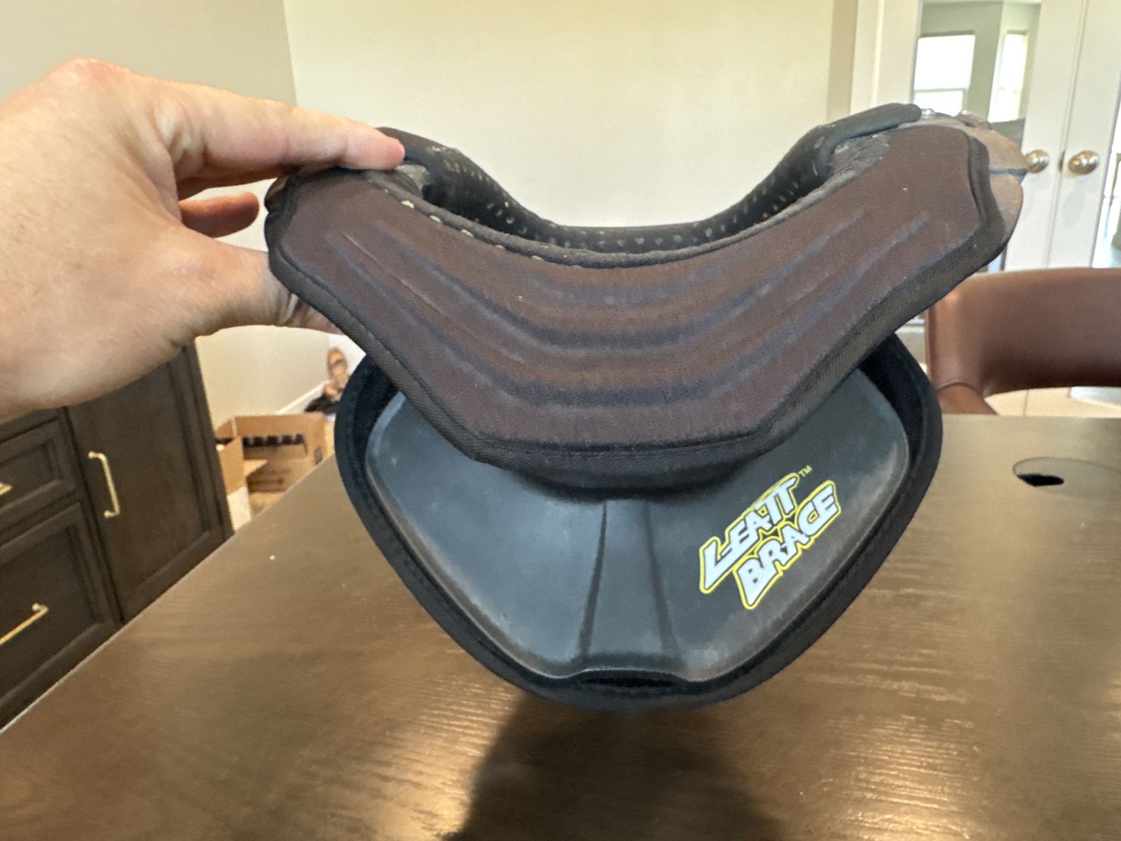 Leatt Moto GPX Neck Brace Black Carbon Fiber Accent Neck Guard