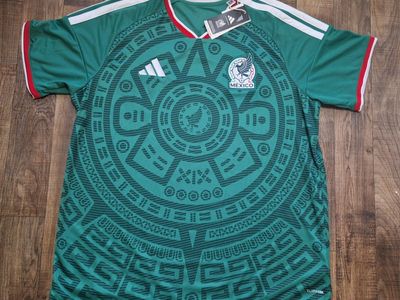 Adidas Mexico National Team Home Soccer Jersey Aztec Print Size 2XL New