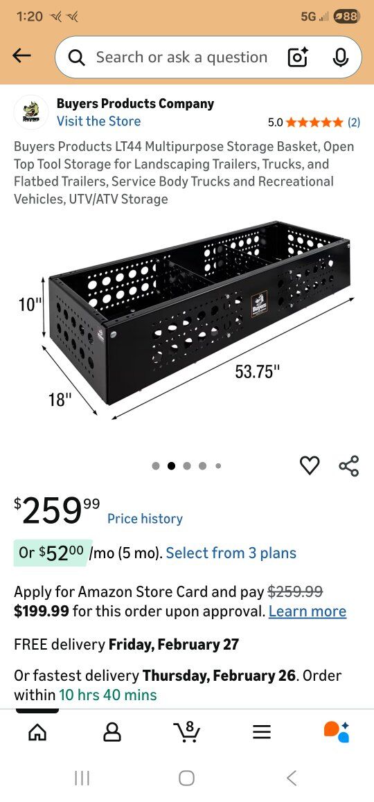 Buyers products metal storge landscaping basket