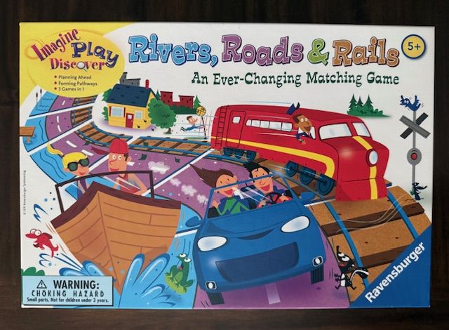 Rivers, Roads, and Rails Matching Game by Ravensburger