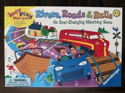 Rivers, Roads, and Rails Matching Game by Ravensburger