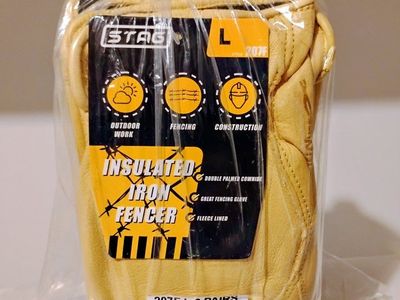STAG Insulated Leather Gloves size L