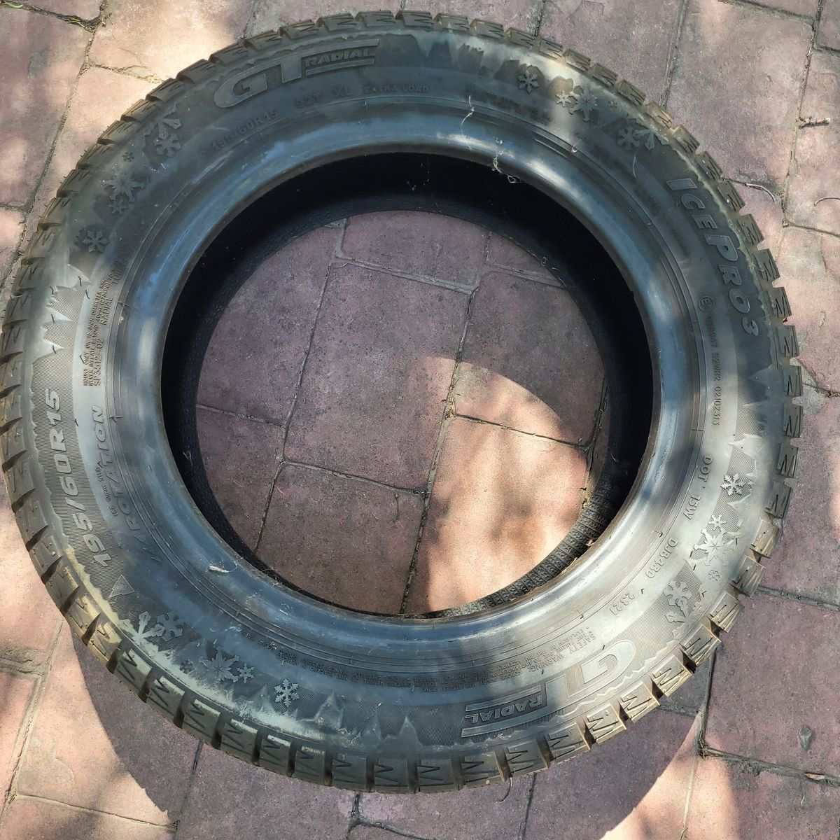 GT Radial IcePro 3 Winter Tires - 195/60R15 92T XL - Good Condition