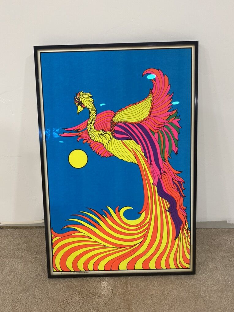 Steve Sachs Vintage UV 1968 Poster Framed