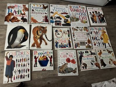 Lot of 15 collectible DK Eyewitness Children's Hardcover Picture & Educational Books, DK Publishing, vintage