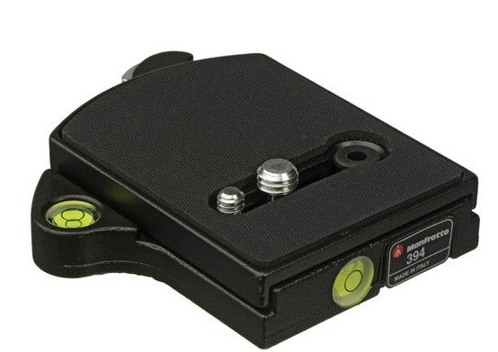 Manfrotto 394 Low Profile Rapid Connect Adapter with 410PL Quick Release Camera Plate