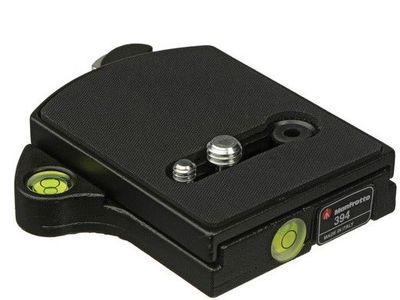 Manfrotto 394 Low Profile Rapid Connect Adapter with 410PL Quick Release Camera Plate