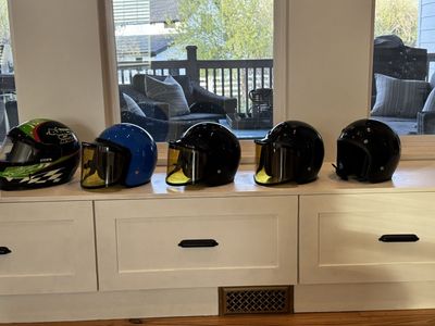 Assorted Snowmobile Helmuts