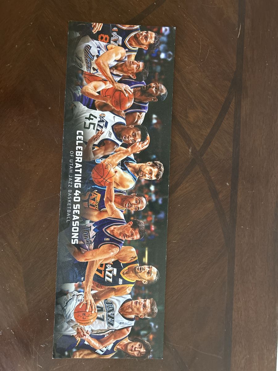 Utah Jazz Basketball 40 Seasons Commemorative Item Collectible
