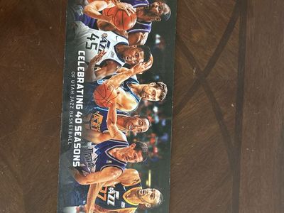Utah Jazz Basketball 40 Seasons Commemorative Item Collectible