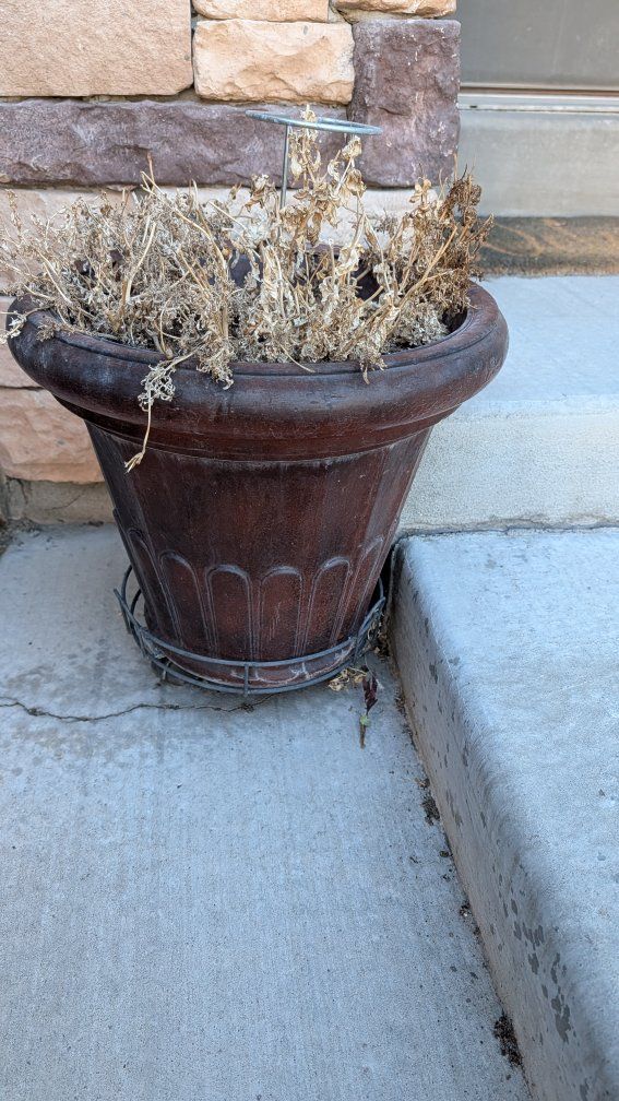 Assorted Outdoor Planters - Ceramic and Plastic Pots for Garden & Patio Decor