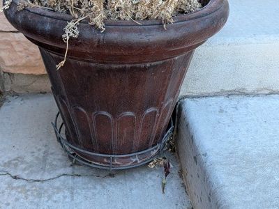 Assorted Outdoor Planters - Ceramic and Plastic Pots for Garden & Patio Decor