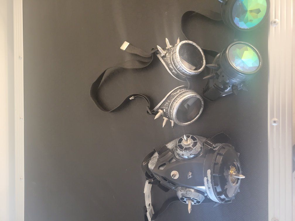 Steam punk goggles and mask