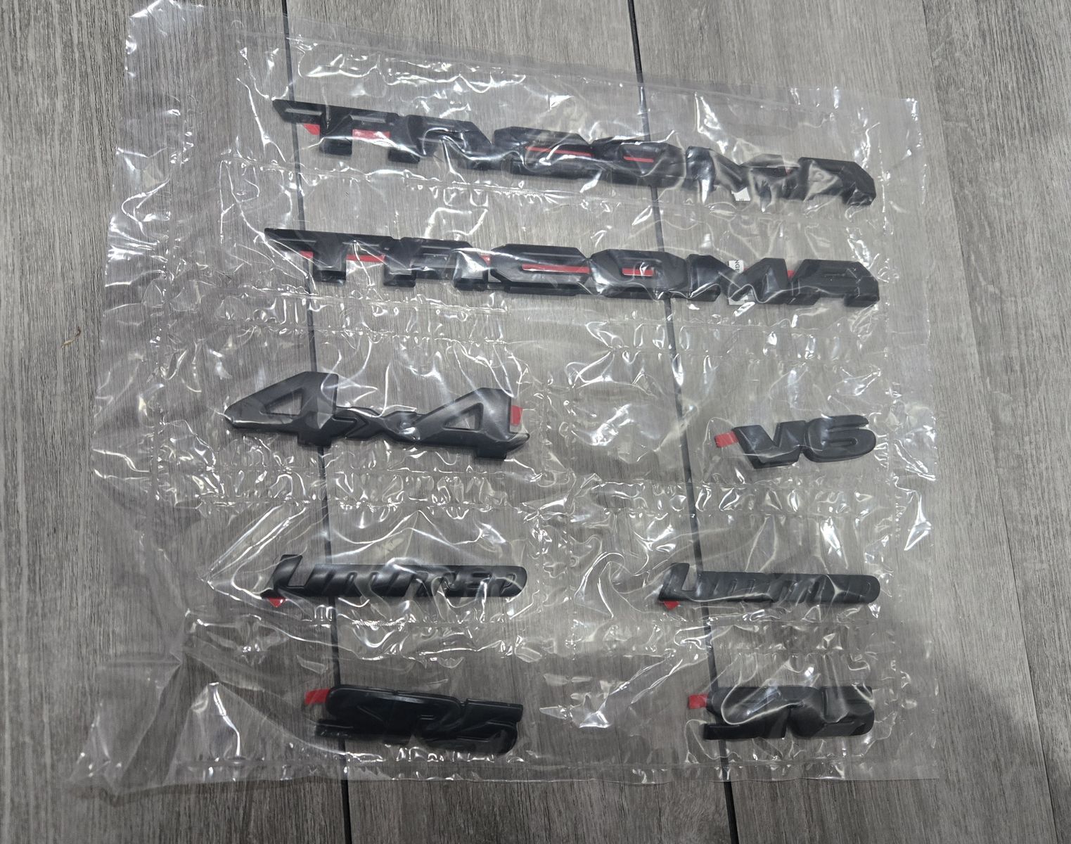 Toyota Tacoma Tailgate & Door Emblem Black