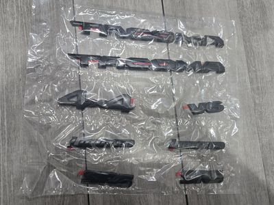 Toyota Tacoma Tailgate & Door Emblem Black
