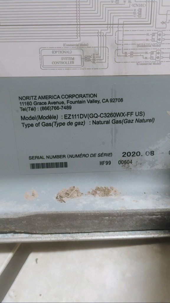 tankless water heater gas