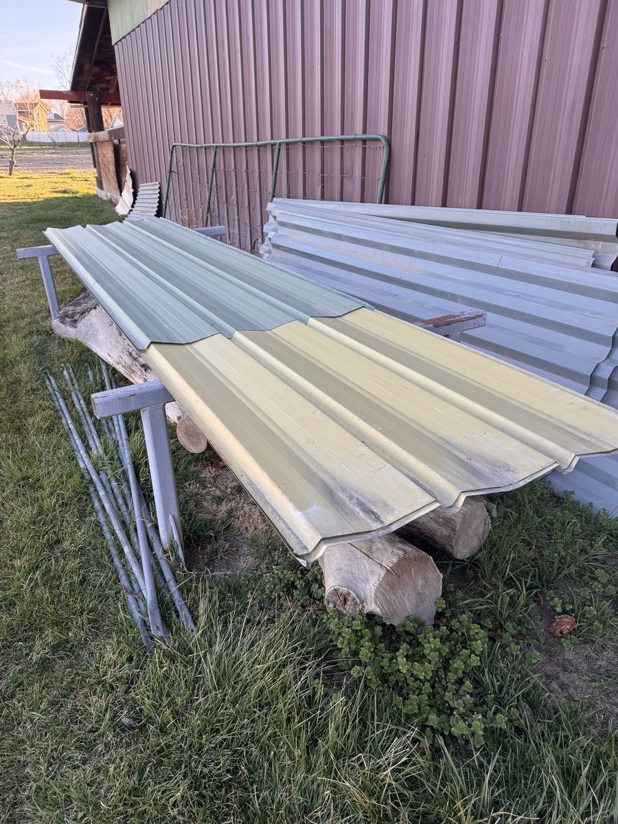 Metal Sheeting for Roofs or Siding-pix of what’s left