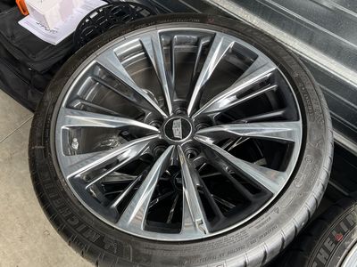 OEM Cadillac Blackwing rims and tires- pilot sport