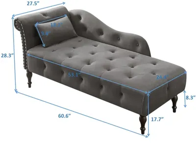 Grey Chaise Lounge