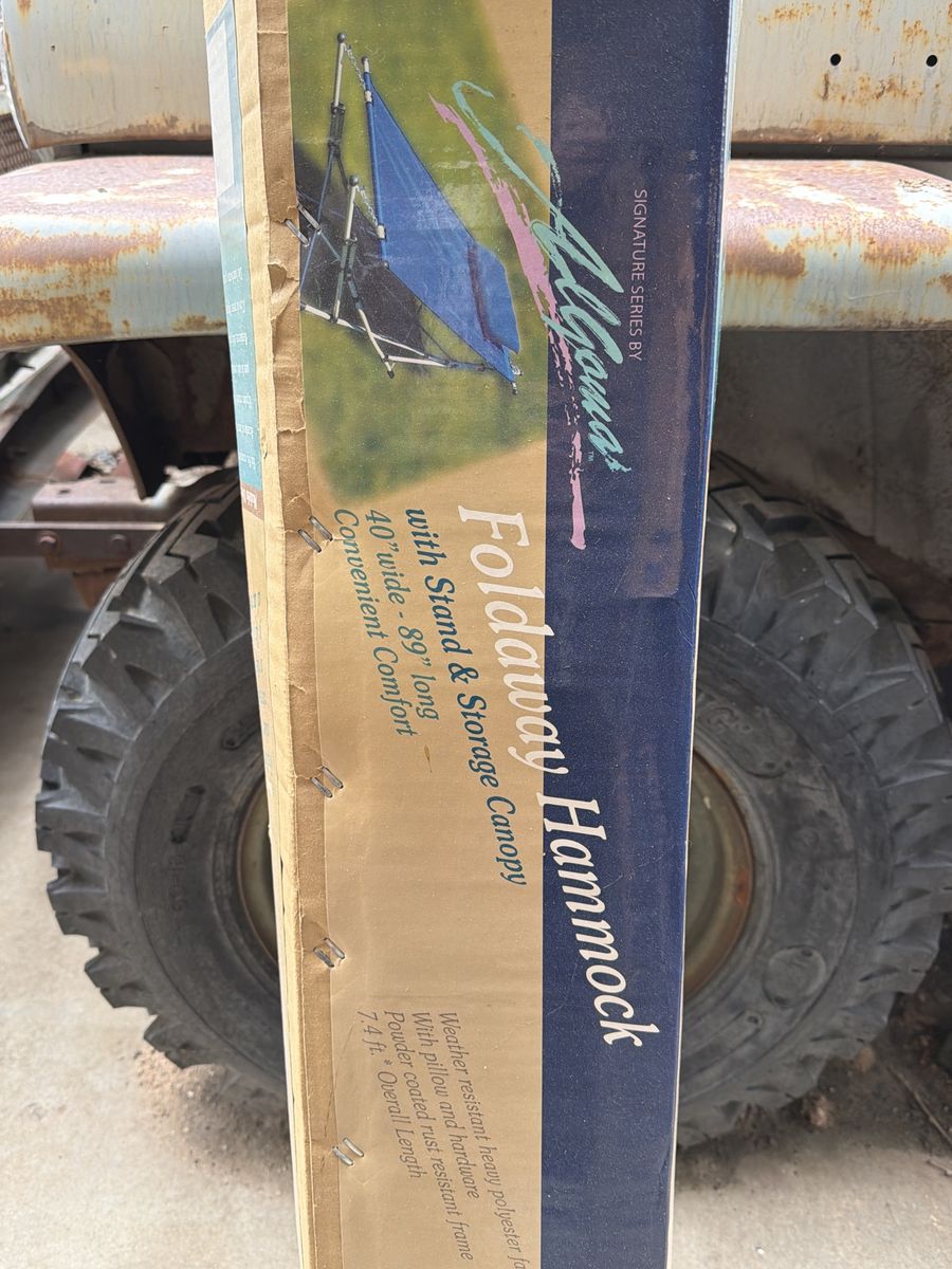 Foldaway hammock