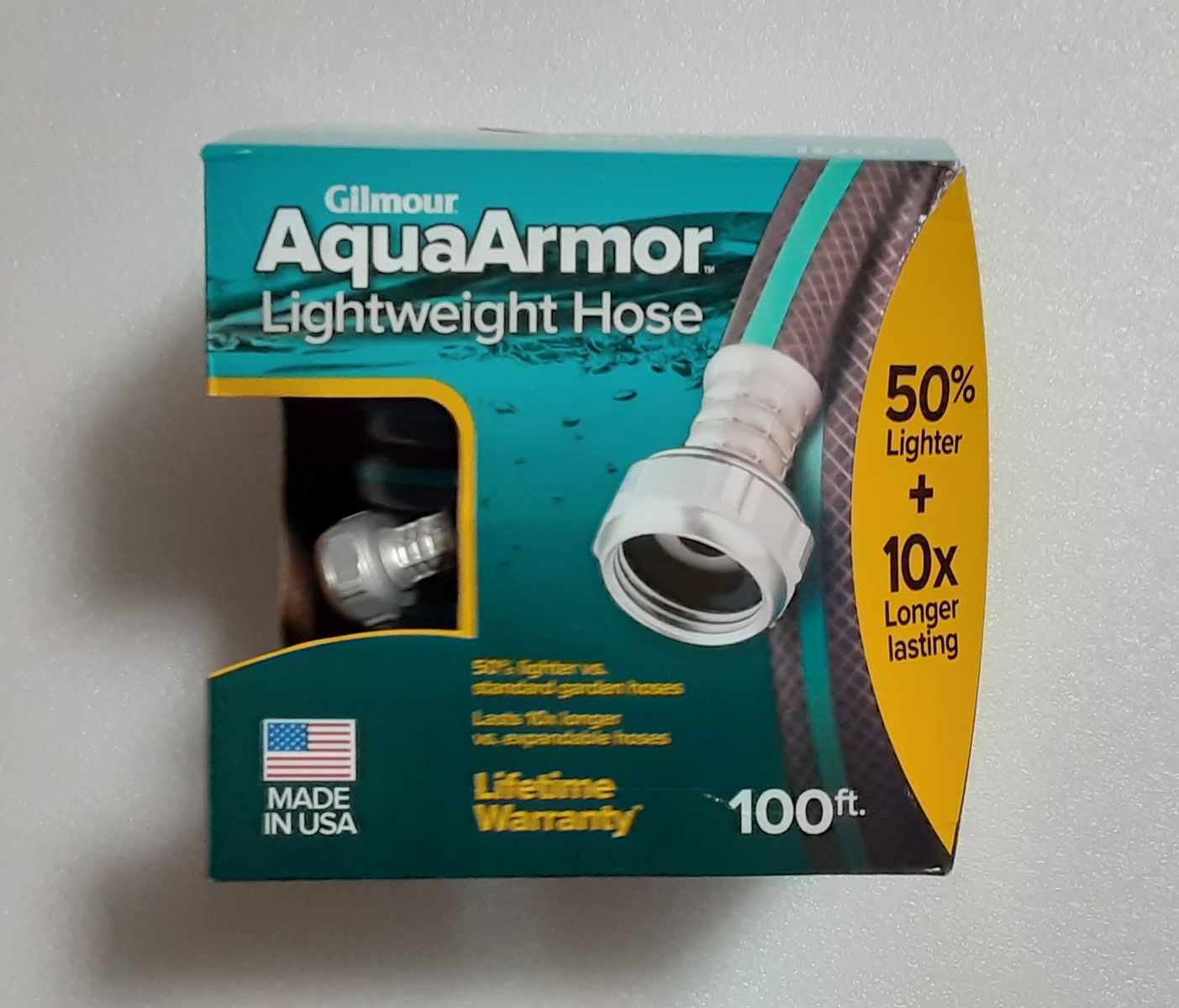 New Gilmour AquaArmor ½-inch x 100-feet Lightweight, Kink Free, Drinking Water Safe Garden Hose