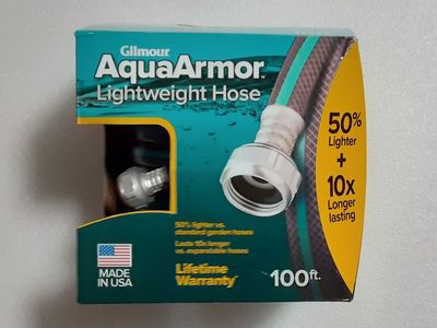 New Gilmour AquaArmor ½-inch x 100-feet Lightweight, Kink Free, Drinking Water Safe Garden Hose