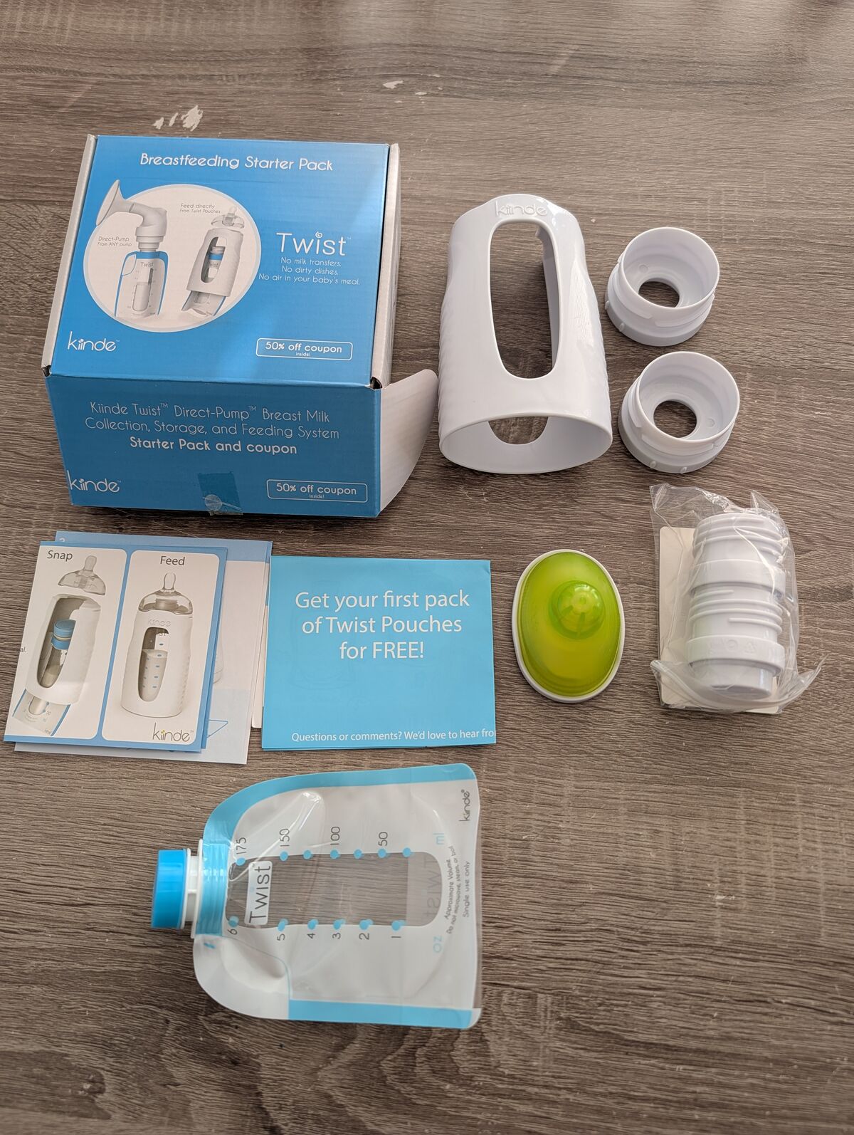 Kiinde breastfeeding breast pump starter pack