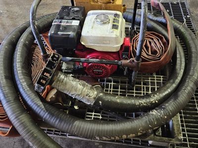 Honda GX270 9.0 HP Gas Trash Pump with Hoses and Protective Frame