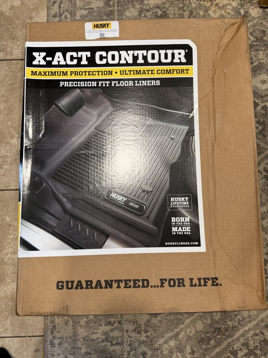 Husky Liners X-act Contour Floor Liners for 2024-2026 Toyota Tacoma - Max Protection, Precision Fit