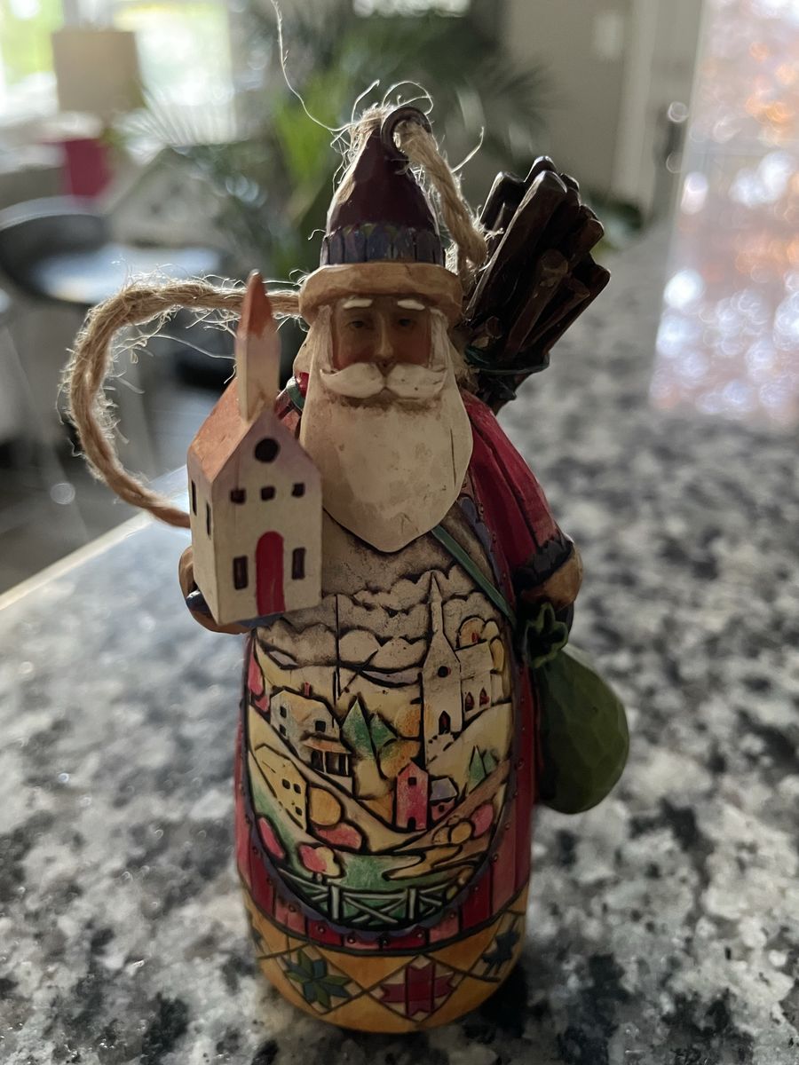 Jim Shore Santa With Scenes Ornament